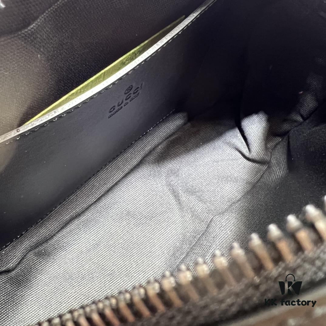 GUCCI New Arrival Cabinet Quality, Top Original Single Item, Actual Photos! Model No. 447632 Calfskin Black Hardware, Dimensions: Width 24cm x Height 12cm x Side Width 7cm, In Stock Ready to Ship