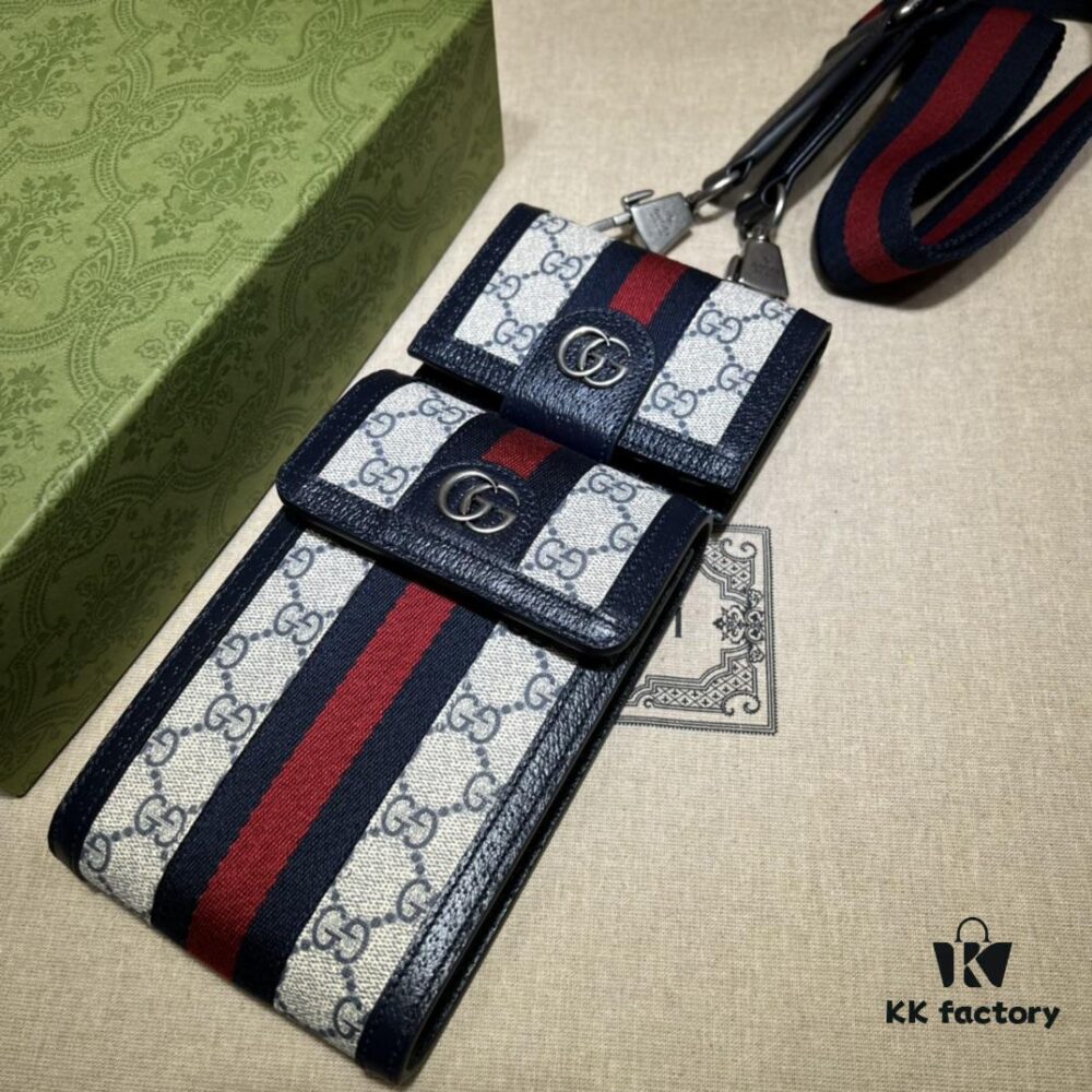 GUCCI New Arrival High-Quality Authentic Stock, Real Product Photos. Model No. 699173 Blue Edge, Size 11.5X18X3.5, In Stock for Immediate Shipment