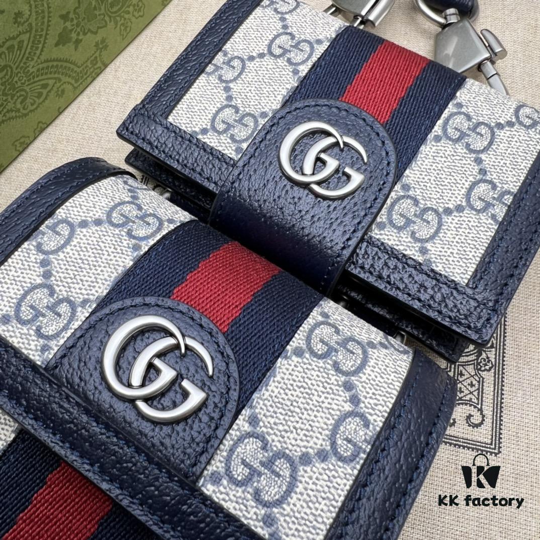 GUCCI New Arrival High-Quality Authentic Stock, Real Product Photos. Model No. 699173 Blue Edge, Size 11.5X18X3.5, In Stock for Immediate Shipment