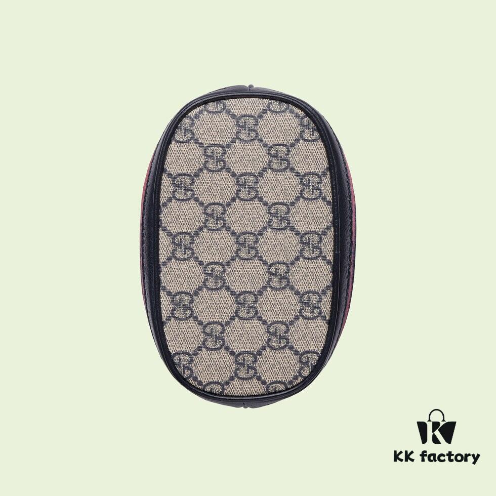 GUCCI New Arrival Cabinet Quality, Top Original Single Goods, Real Item Photos, (Original Single Matching Hardware), Model No. 550620 Blue Rubber Blue Leather, Size W15xH18xD9.5cm, In Stock Ready to Ship