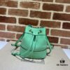 GUCCI Counter Quality, Top Original Single Item, Actual Photos! Model No. 550620 Mint Green, Size: 15 x 18 x 9.5 cm (W x H x D), In Stock