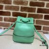 GUCCI Counter Quality, Top Original Single Item, Actual Photos! Model No. 550620 Mint Green, Size: 15 x 18 x 9.5 cm (W x H x D), In Stock