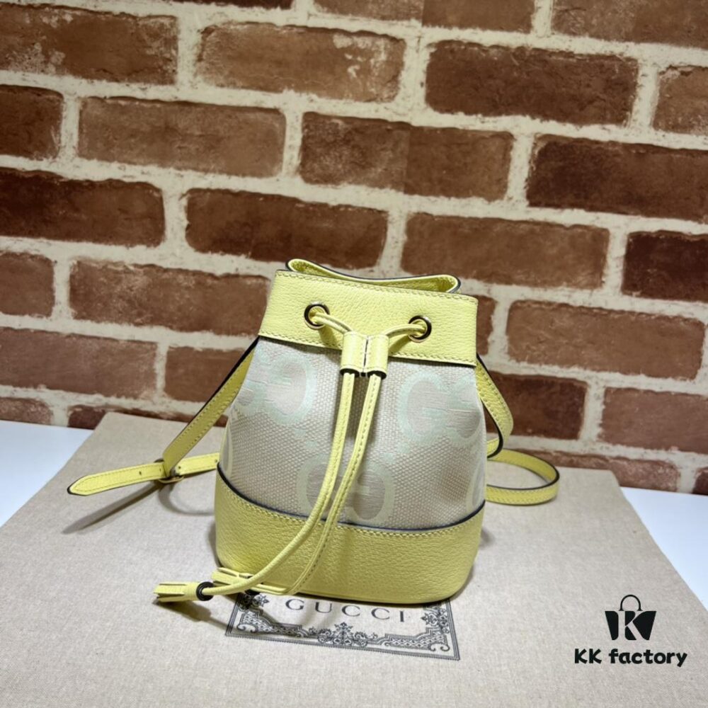 GUCCI Counter Quality, Top Original Single Item, Actual Photos! Model No. 550620 Big G Yellow Cloth, Size: 15 x 18 x 9.5 cm (W x H x D), In Stock and Ready to Ship