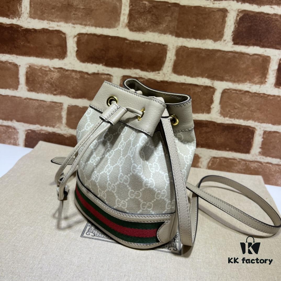 GUCCI New Arrival High-Quality Authentic Stock, Top-Tier Original Order Item, Real Photo, Original Order Matching Hardware, Model No. 550620 Millet Glue Oatmeal, Size W15xH18xD9.5cm, In Stock