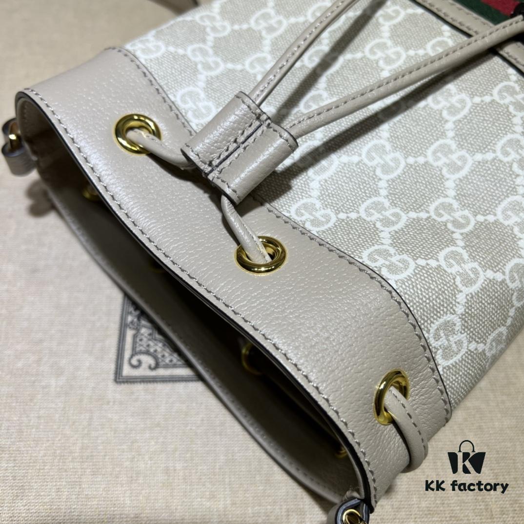 GUCCI New Arrival High-Quality Authentic Stock, Top-Tier Original Order Item, Real Photo, Original Order Matching Hardware, Model No. 550620 Millet Glue Oatmeal, Size W15xH18xD9.5cm, In Stock