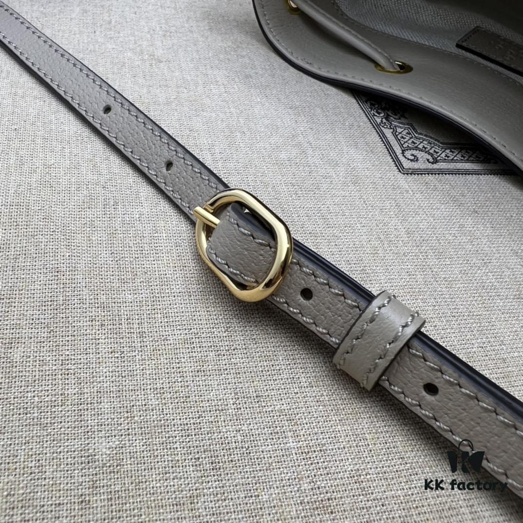 GUCCI New Arrival High-Quality Authentic Stock, Top-Tier Original Order Item, Real Photo, Original Order Matching Hardware, Model No. 550620 Millet Glue Oatmeal, Size W15xH18xD9.5cm, In Stock