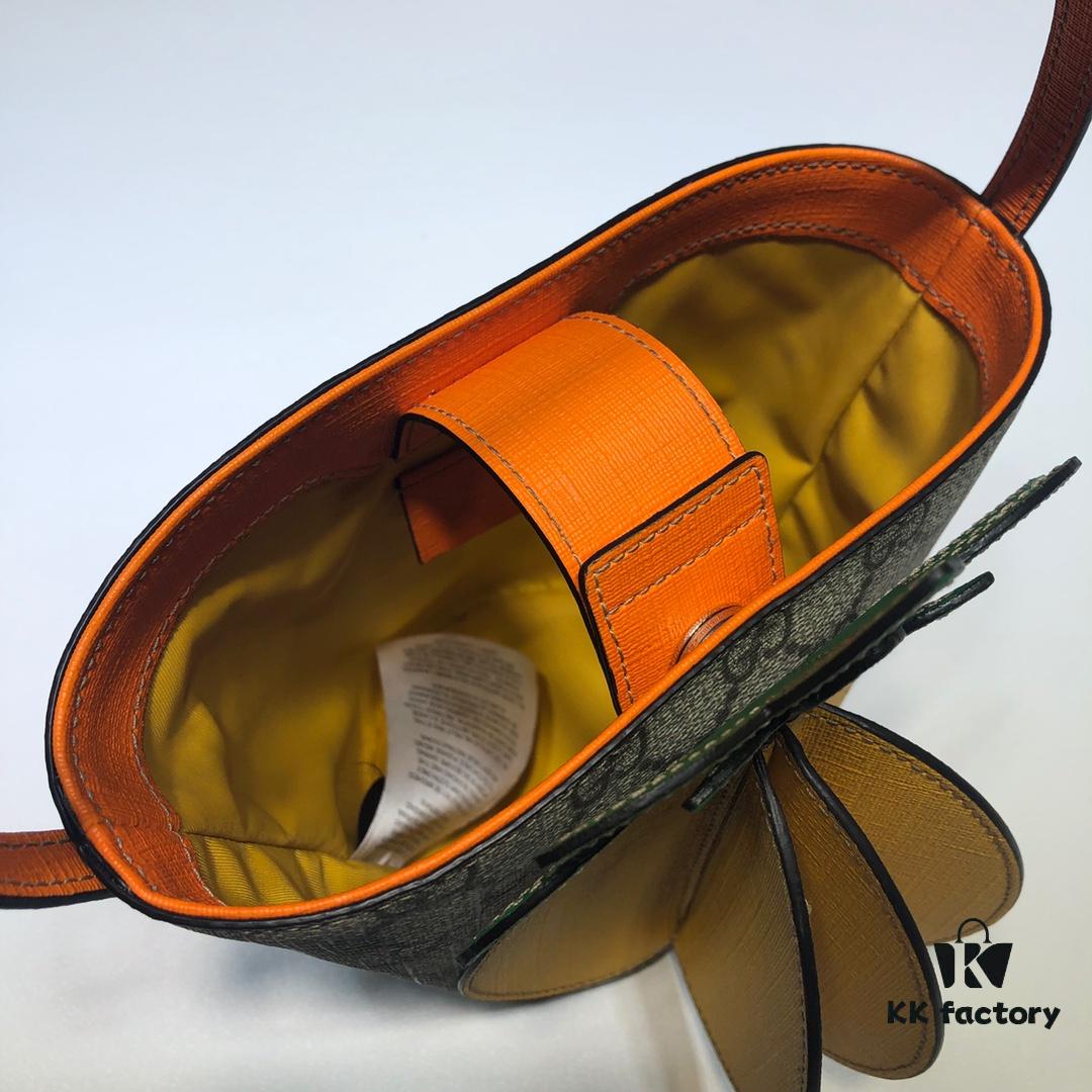 GUCCI High-End Original Order, Top Quality, Real Photos! Model No. 580850 Pineapple Bag, Dimensions: 19cm (W) x 17cm (H) x 11cm (D), In Stock