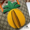 GUCCI New Arrival Cabinet Quality, Top Original Single Item, Actual Photos! Model No. 585933 Pineapple Bag, Size: 21cm (W) x 20cm (H) x 10cm (Side Width), Ready Stock