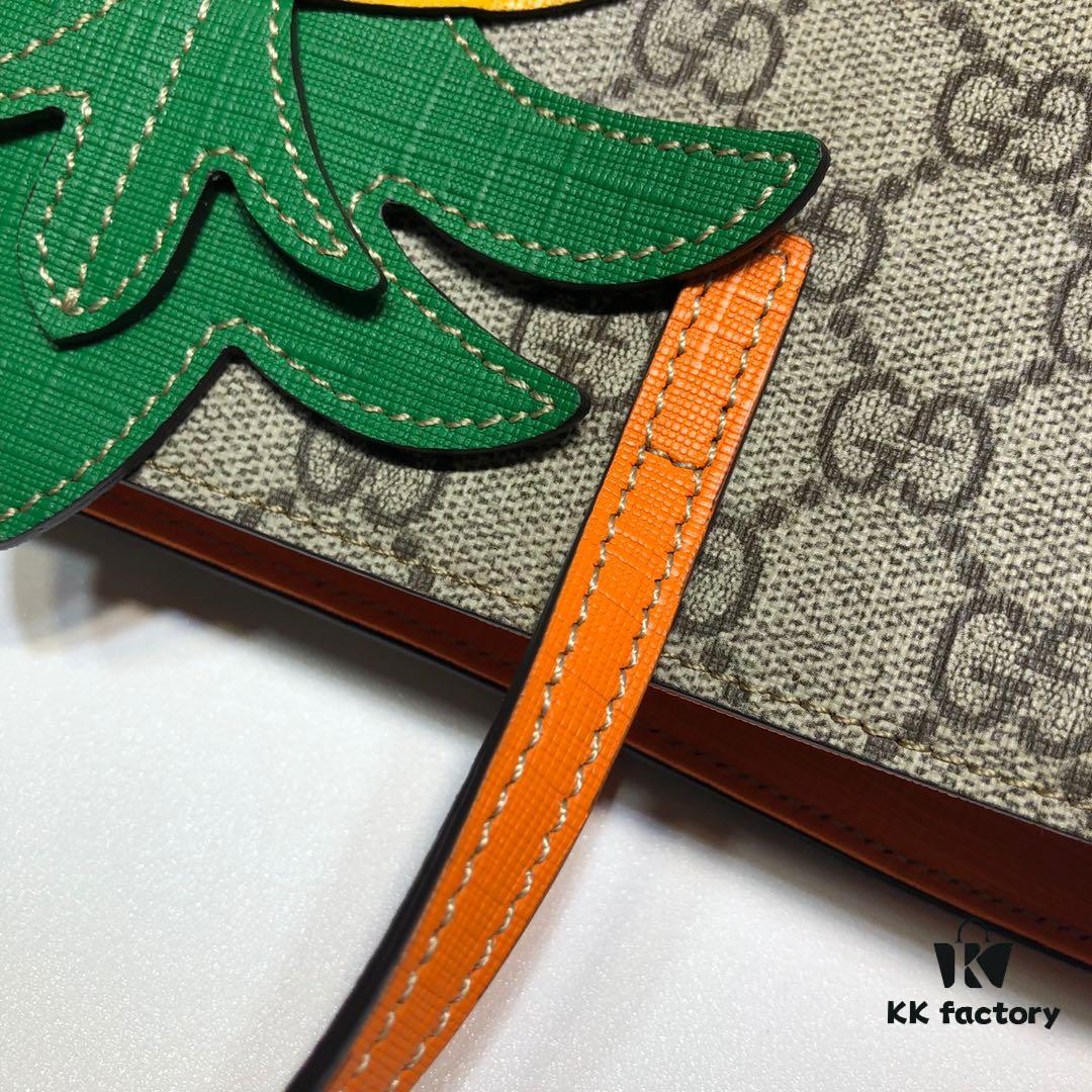 GUCCI New Arrival Cabinet Quality, Top Original Single Item, Actual Photos! Model No. 585933 Pineapple Bag, Size: 21cm (W) x 20cm (H) x 10cm (Side Width), Ready Stock