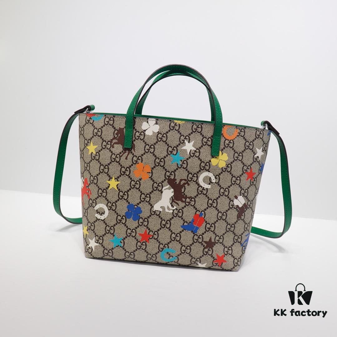 GUCCI High-End Original Single Item, Real Photo, Model No. 585933 Pegasus Bag, Size: 21 x 20 x 10 cm