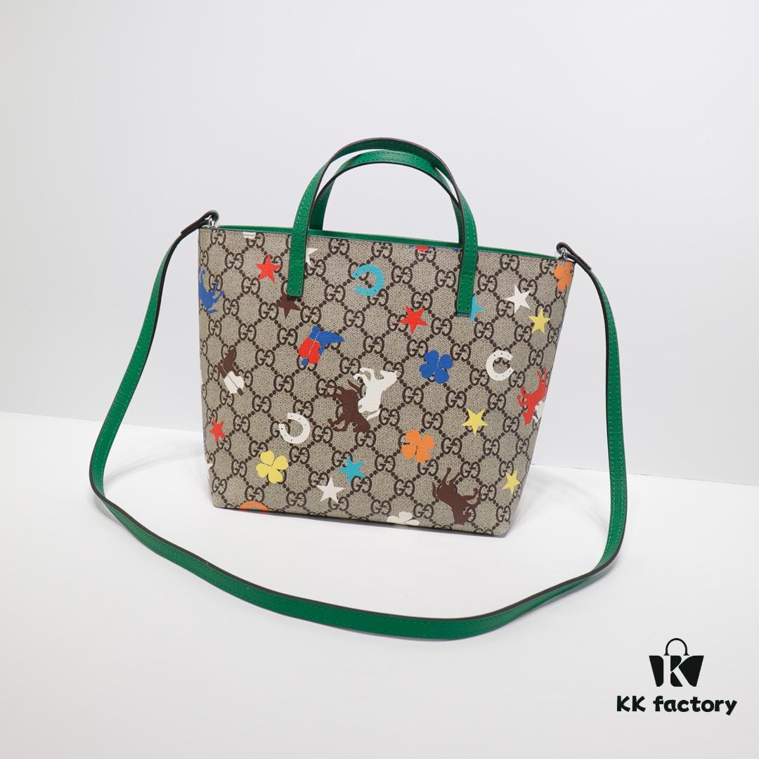 GUCCI High-End Original Single Item, Real Photo, Model No. 585933 Pegasus Bag, Size: 21 x 20 x 10 cm