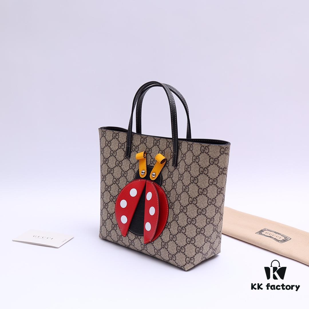 GUCCI Counter Quality, Top Original Single Item, Real Photo, Model Number: 666288 Ladybug, Size: 21x20x10cm! In Stock and Ready to Ship