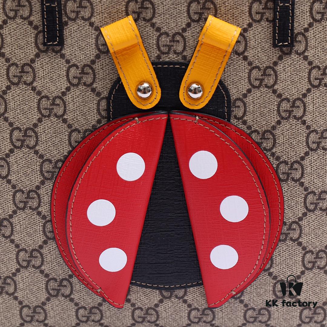 GUCCI Counter Quality, Top Original Single Item, Real Photo, Model Number: 666288 Ladybug, Size: 21x20x10cm! In Stock and Ready to Ship