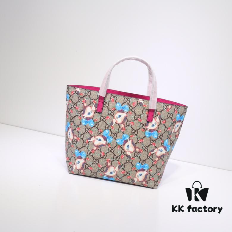 GUCCI Hot-Selling Item, Authentic Quality, Top-Tier Original Order Goods, Real Product Photos, Stylish Tote Bag, Model No.: 410812 Deer Head Design, Size: 21x20x10cm! In Stock for Immediate Shipment!