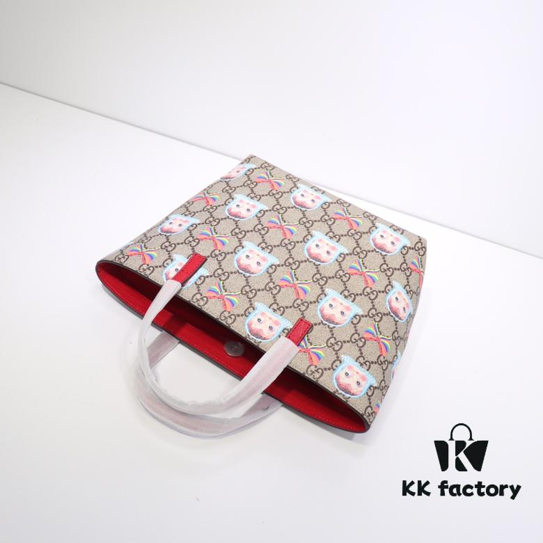 GUCCI Hot-Selling Item, Authentic Quality, Top-Tier Original Order Goods, Real Product Photos, Stylish Tote Bag, Model No.: 410812 Deer Head Design, Size: 21x20x10cm! In Stock for Immediate Shipment!