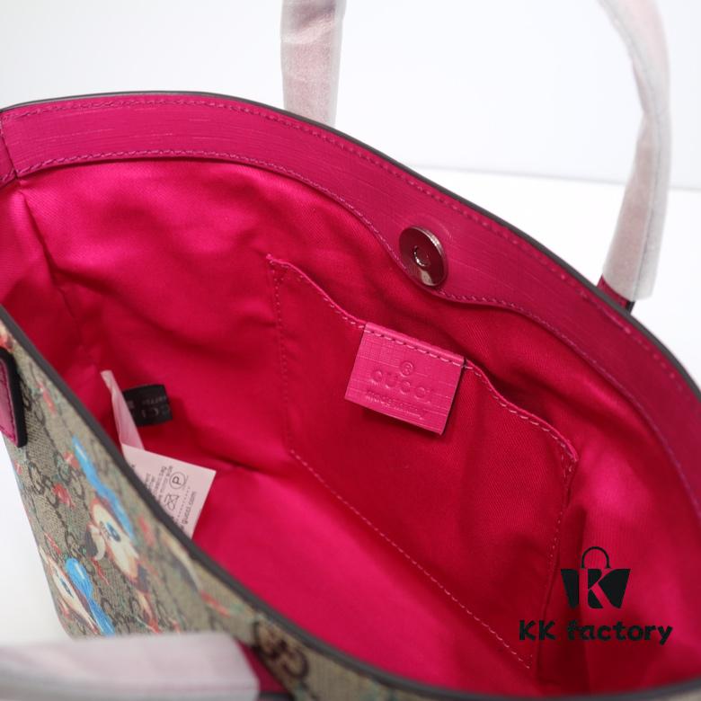 GUCCI Hot-Selling Item, Authentic Store Quality, Top-Tier Original Order Goods, Real Photo Fashion Handbag, Model No.: 410812 Kids Head Design, Size: 21x20x10cm! In Stock Ready to Ship!