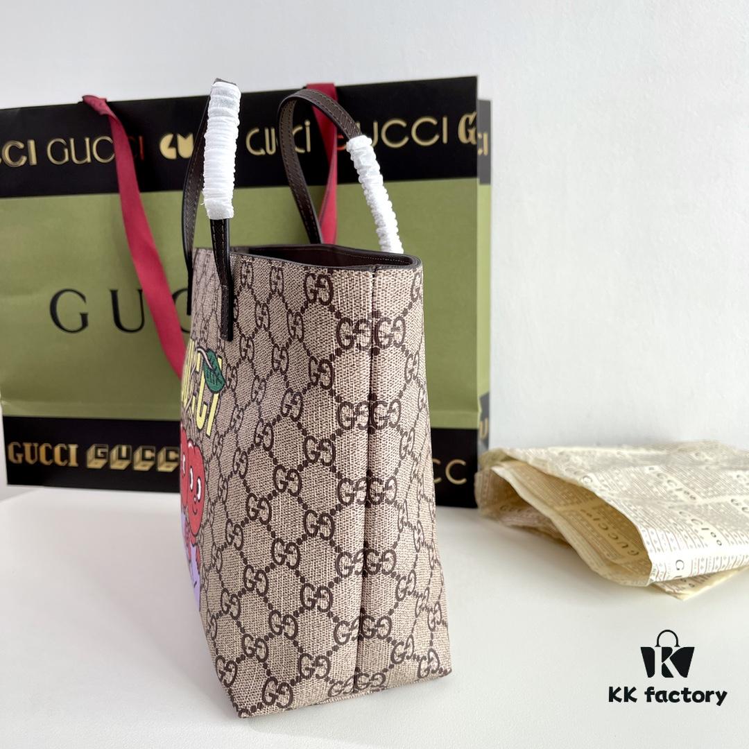 GUCCI Latest Teddy Bear Bag, Retail Quality, Top Original Stock, Real Photos, Stylish Handbag, Model No.: 410812 Little Cherry, Size: 21 x 20 x 10 cm