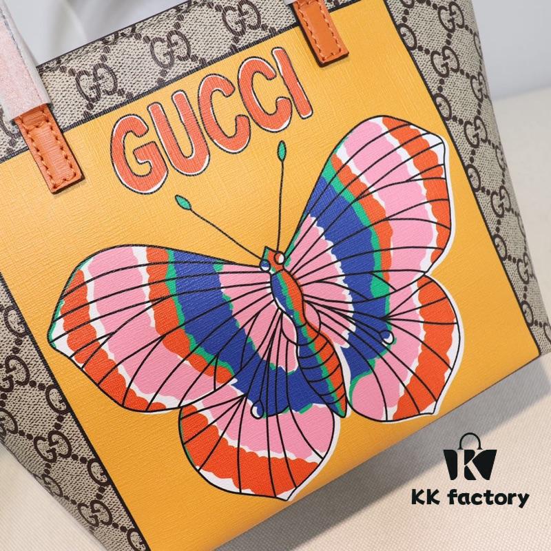 GUCCI Hot-Selling Item, Boutique Quality, Top-Quality Original Order Goods, Real Product Photos, Stylish Tote Bag, Model No.: 410812 Large Butterfly, Size: 21x20x10cm! In Stock for Immediate Shipment!
