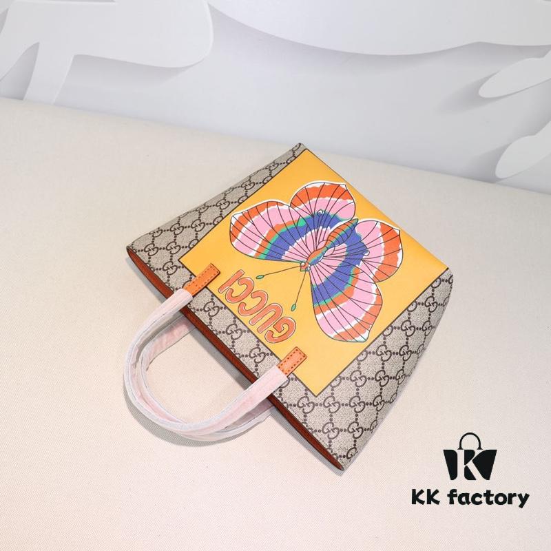 GUCCI Hot-Selling Item, Boutique Quality, Top-Quality Original Order Goods, Real Product Photos, Stylish Tote Bag, Model No.: 410812 Large Butterfly, Size: 21x20x10cm! In Stock for Immediate Shipment!