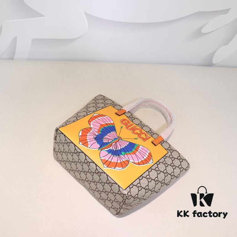 GUCCI Hot-Selling Item, Boutique Quality, Top-Quality Original Order Goods, Real Product Photos, Stylish Tote Bag, Model No.: 410812 Large Butterfly, Size: 21x20x10cm! In Stock for Immediate Shipment!