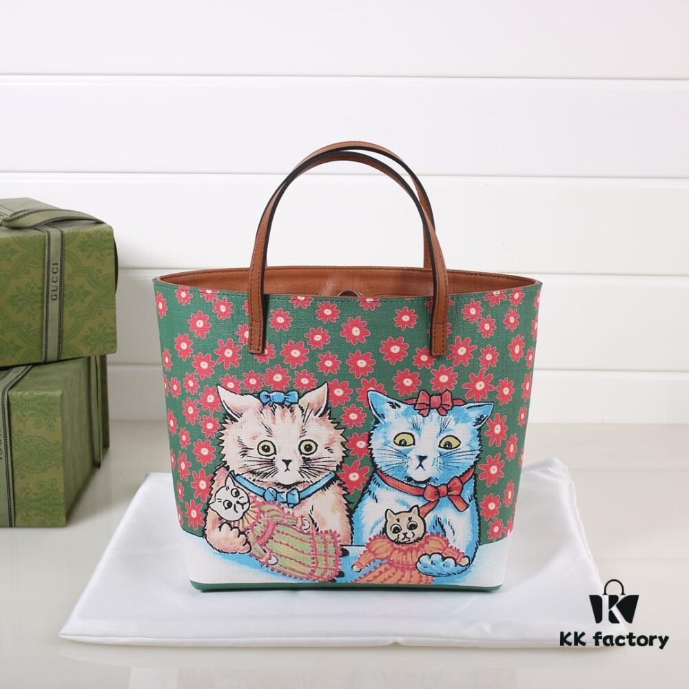 GUCCI Hot-Selling Item, Boutique Quality, Top-Tier Original Order Goods, Real Photo Fashion Handbag, Model No.: 410812 Family Cat, Size: 21x20x10cm! In Stock Ready to Ship!