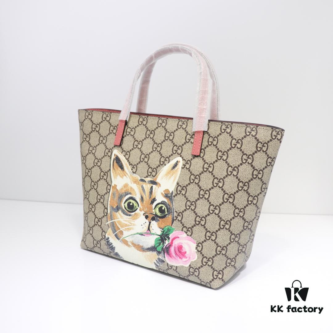 GUCCI Hot-Selling Item, Boutique Quality, Top-Tier Original Order Stock, Stylish Tote Bag, Model No.: 410812 Pink, Size: 21x20x10cm! In Stock for Immediate Shipment!