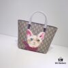 GUCCI Hot-Selling Item, Boutique Quality, Top-Grade Original Order Goods, Real Product Photos, Stylish Tote Bag, Model No.: 410812 Purple, Size: 21x20x10cm! In Stock for Immediate Shipment