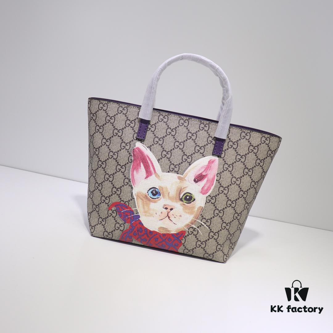 GUCCI Hot-Selling Item, Boutique Quality, Top-Grade Original Order Goods, Real Product Photos, Stylish Tote Bag, Model No.: 410812 Purple, Size: 21x20x10cm! In Stock for Immediate Shipment