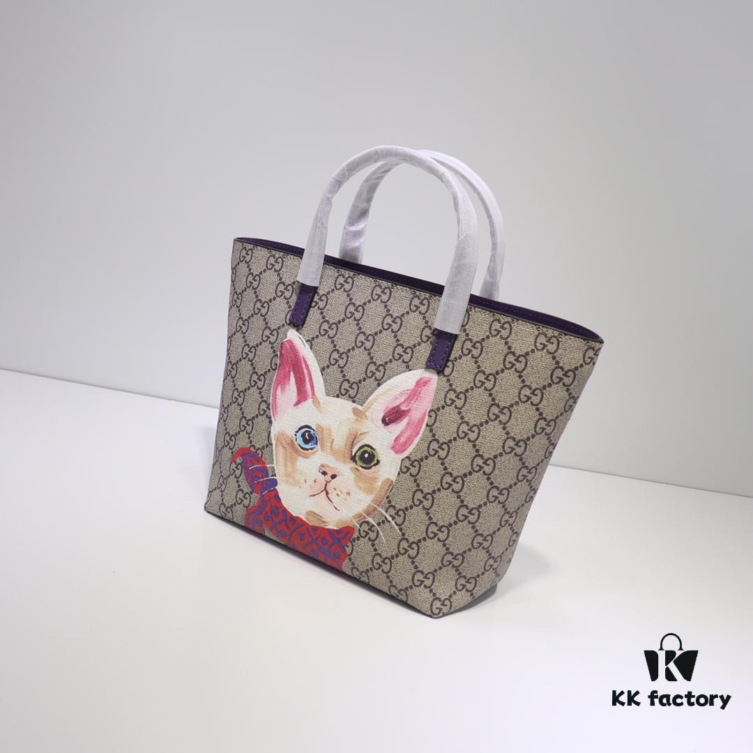 GUCCI Hot-Selling Item, Boutique Quality, Top-Grade Original Order Goods, Real Product Photos, Stylish Tote Bag, Model No.: 410812 Purple, Size: 21x20x10cm! In Stock for Immediate Shipment