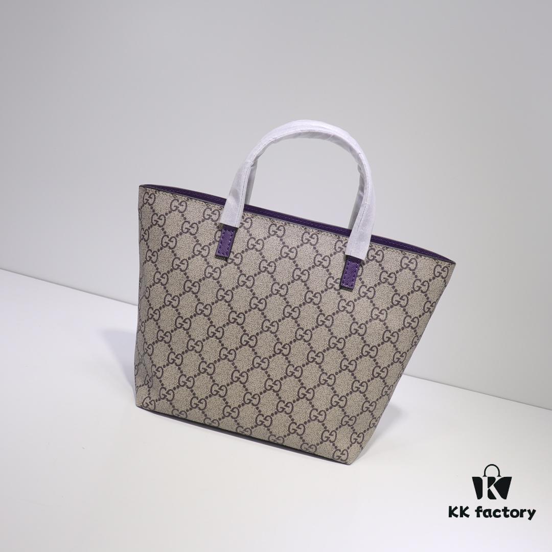 GUCCI Hot-Selling Item, Boutique Quality, Top-Grade Original Order Goods, Real Product Photos, Stylish Tote Bag, Model No.: 410812 Purple, Size: 21x20x10cm! In Stock for Immediate Shipment