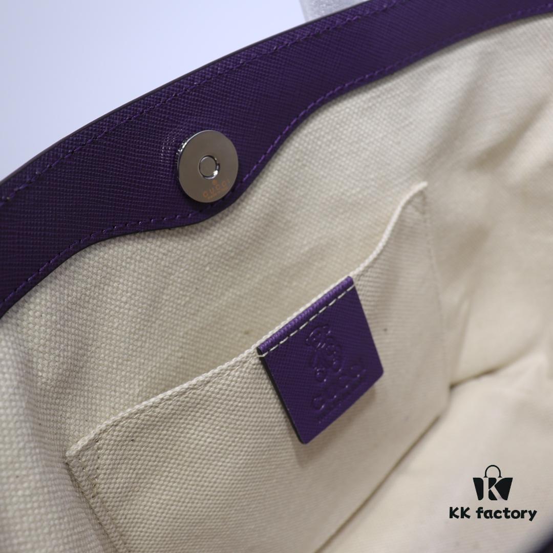 GUCCI Hot-Selling Item, Boutique Quality, Top-Grade Original Order Goods, Real Product Photos, Stylish Tote Bag, Model No.: 410812 Purple, Size: 21x20x10cm! In Stock for Immediate Shipment