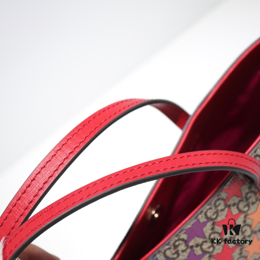 GUCCI Hot-Selling Item, Boutique Quality, Top-Tier Original Order Goods, Real Photo Fashion Handbag, Model No.: 410812 Rainbow Star, Size: 21x20x10cm! In Stock for Immediate Shipment!