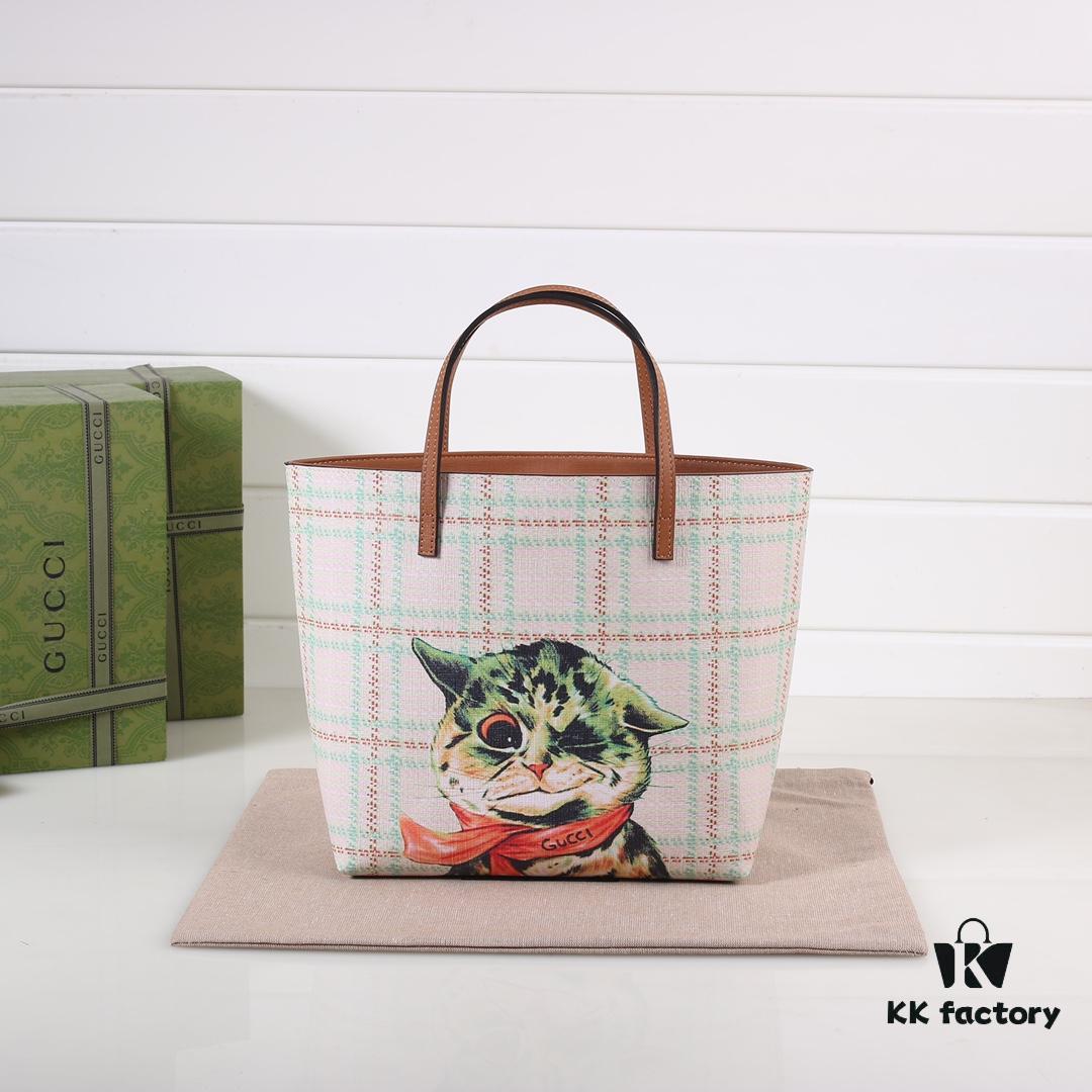 GUCCI Hot Item, Boutique Quality, Top Original Single Lot, Real Product Photos, Stylish Handbag, Model No.: 410812 Dennis Cat, Size: 21x20x10cm! In Stock Ready to Ship!