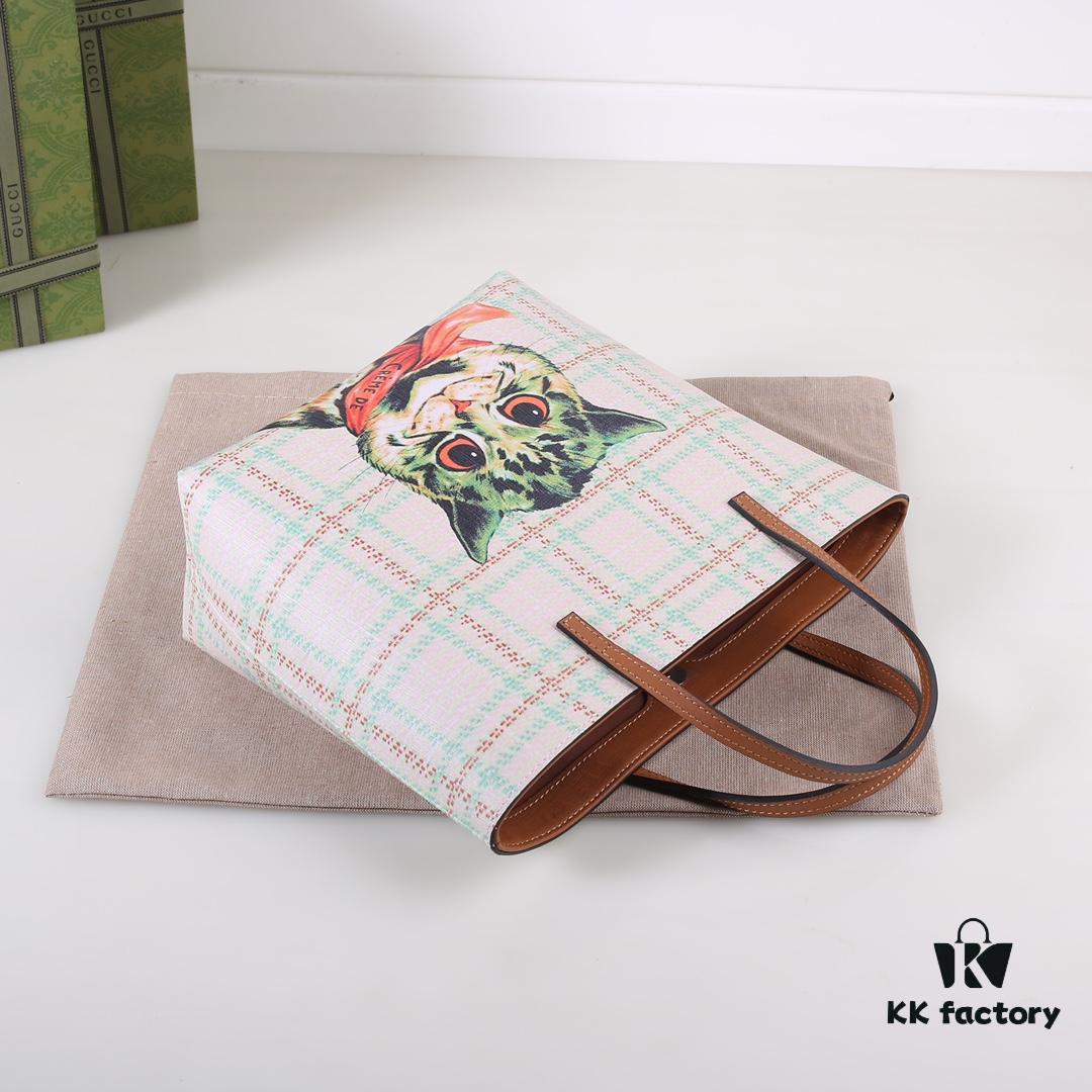 GUCCI Hot Item, Boutique Quality, Top Original Single Lot, Real Product Photos, Stylish Handbag, Model No.: 410812 Dennis Cat, Size: 21x20x10cm! In Stock Ready to Ship!