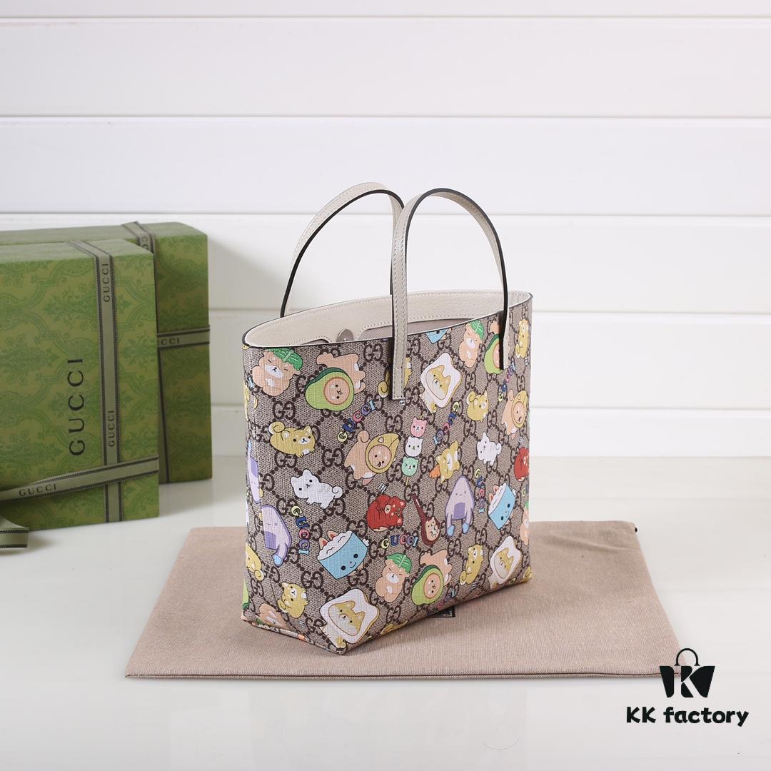 GUCCI Hot-Selling Item, Boutique Quality, Top-Tier Original Order Stock, Real Product Photos, Stylish Tote Bag, Model No.: 410812 Animal, Dimensions: 21x20x10cm! In Stock for Immediate Shipment!