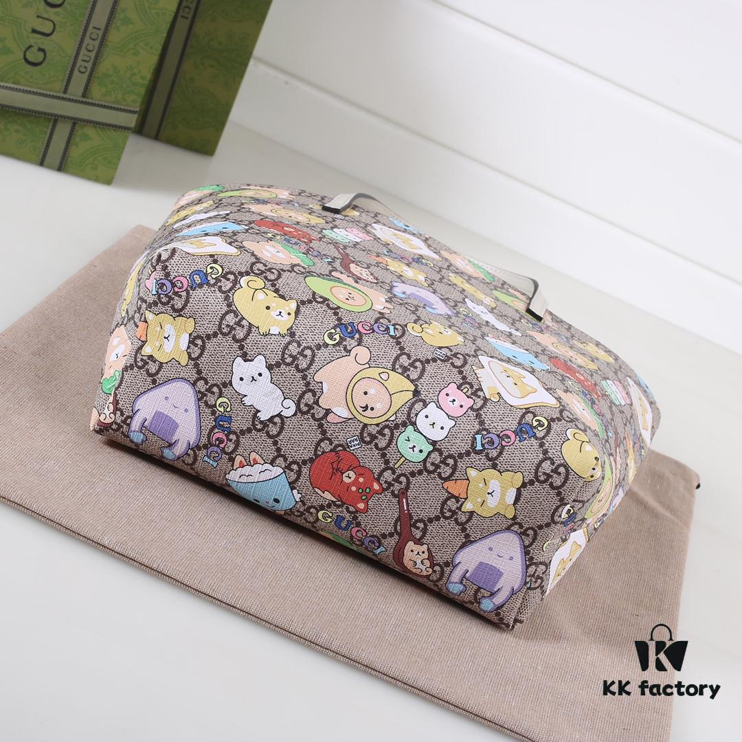 GUCCI Hot-Selling Item, Boutique Quality, Top-Tier Original Order Stock, Real Product Photos, Stylish Tote Bag, Model No.: 410812 Animal, Dimensions: 21x20x10cm! In Stock for Immediate Shipment!