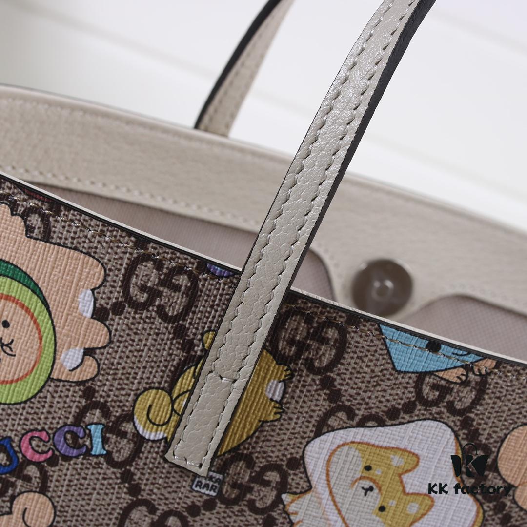 GUCCI Hot-Selling Item, Boutique Quality, Top-Tier Original Order Stock, Real Product Photos, Stylish Tote Bag, Model No.: 410812 Animal, Dimensions: 21x20x10cm! In Stock for Immediate Shipment!
