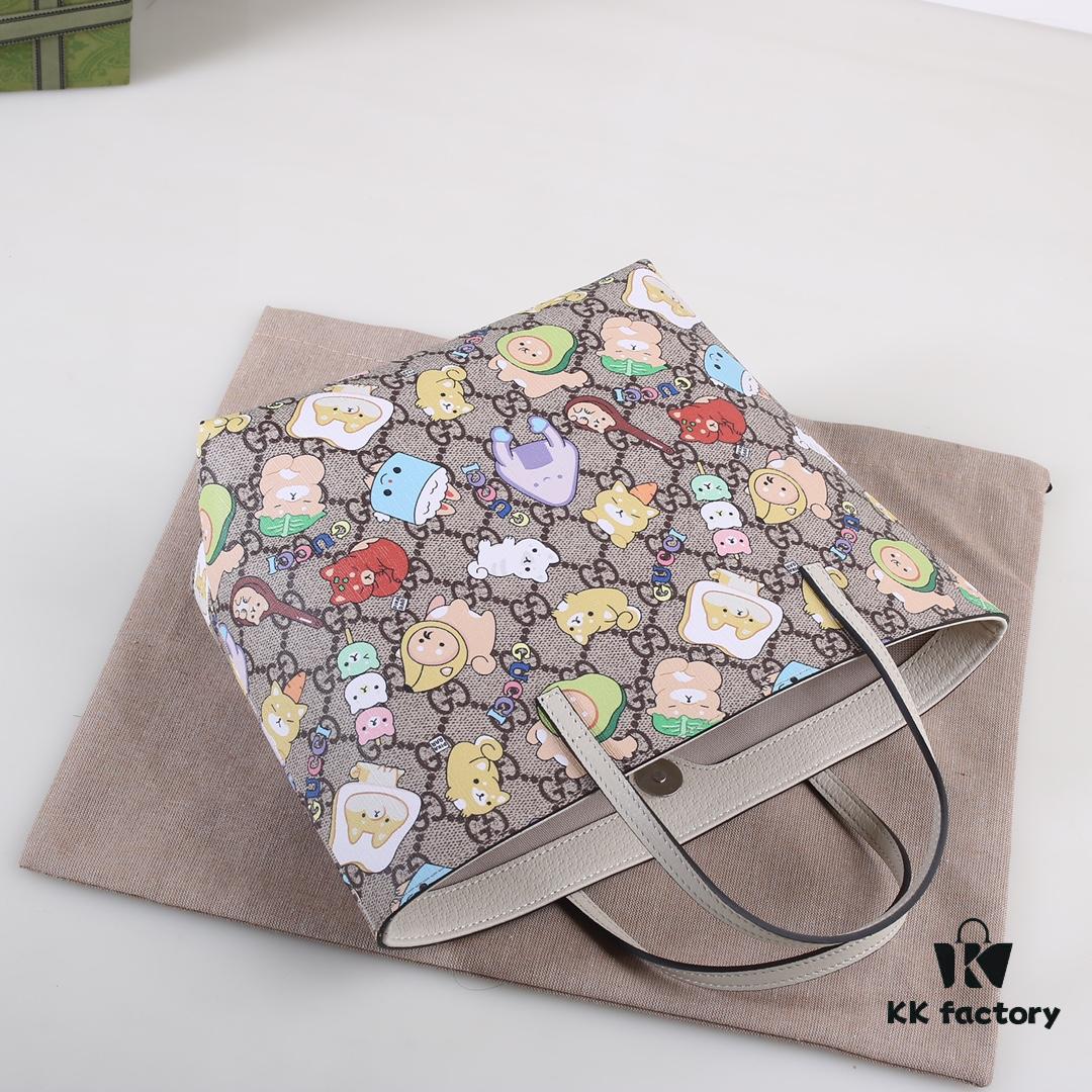 GUCCI Hot-Selling Item, Boutique Quality, Top-Tier Original Order Stock, Real Product Photos, Stylish Tote Bag, Model No.: 410812 Animal, Dimensions: 21x20x10cm! In Stock for Immediate Shipment!