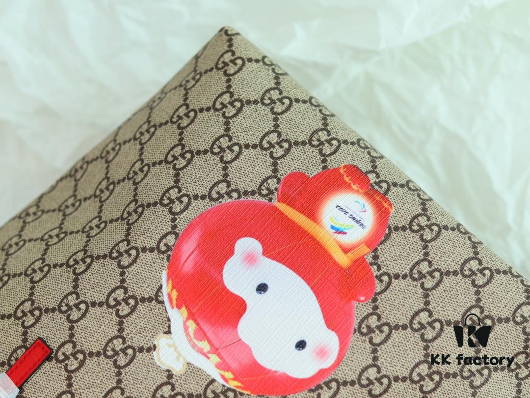 GUCCI Latest Teddy Bear Bag, Counter Quality, Top Original Stock, Real Photos, Stylish Handbag, Model No.: 410812 Hongrongrong, Size: 21 x 20 x 10 cm (W x H x D)