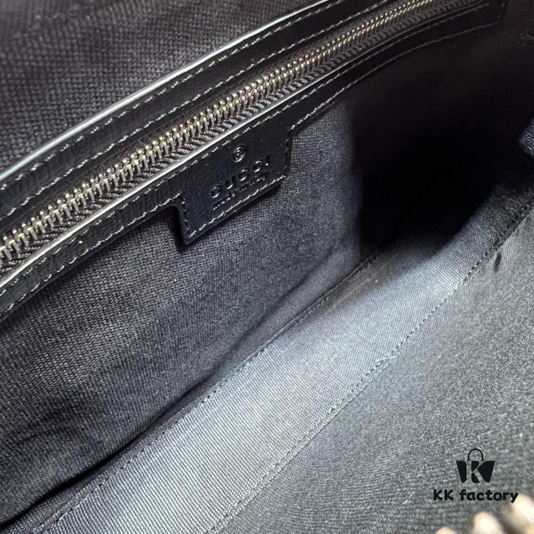 GUCCI New Arrival Cabinet Quality, Top Original Single Item, Actual Photos! Model No.: 703468 KJiao, Dimensions: 24.5 x 16 x 4.5 cm, In Stock for Immediate Shipment