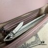 GUCCI New Arrival Cabinet Quality, Top Original Single Item, Real Photos. Model No. 751526 Pink with White, Size 21×12×5 cm (W×H×D), In Stock Ready to Ship