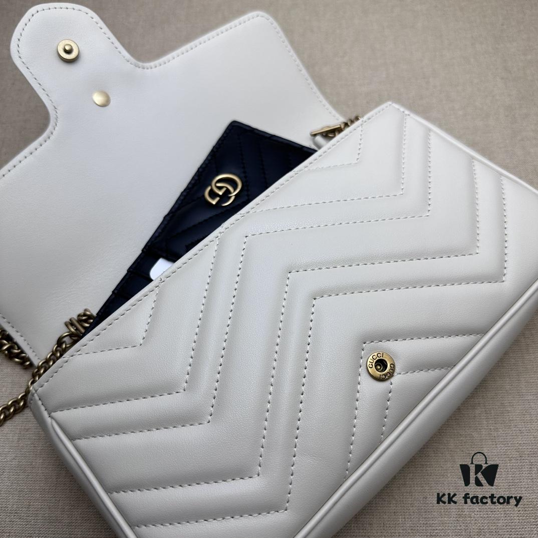 GUCCI New Arrival Cabinet Quality, Top Original Single Item, Actual Photos. Model No. 751526 White Apecar, Size 21×12×5 cm, In Stock and Ready to Ship