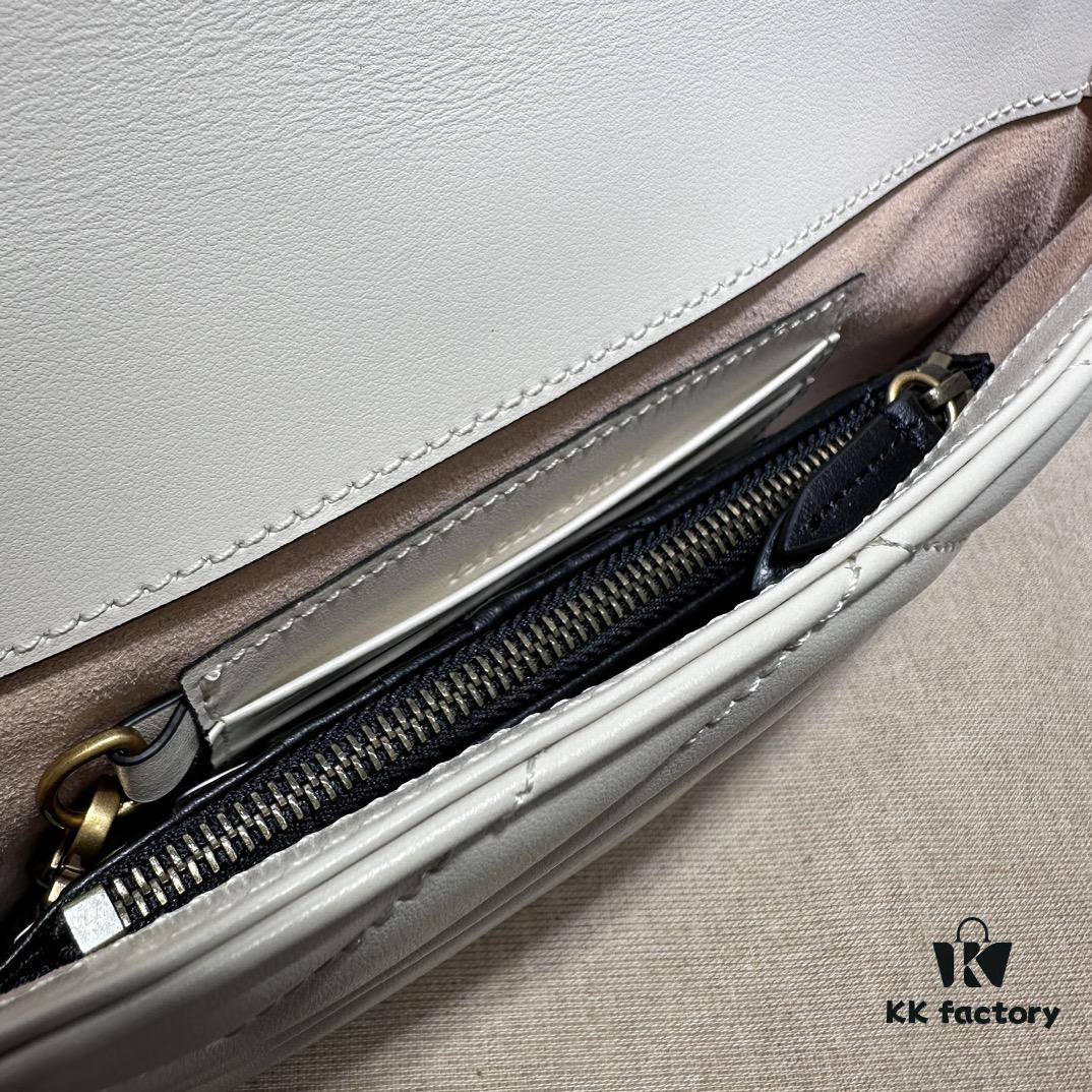 GUCCI New Arrival Cabinet Quality, Top Original Single Item, Actual Photos. Model No. 751526 White Apecar, Size 21×12×5 cm, In Stock and Ready to Ship