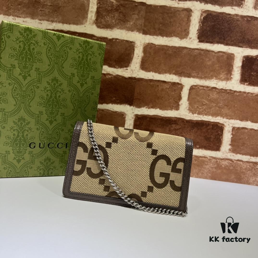 GUCCI New Arrival Cabinet Quality, Top Original Single Piece, Actual Photos, Model No. 476432 Beige Linen Coffee, Size 16.5x10x4.5, In Stock Ready to Ship