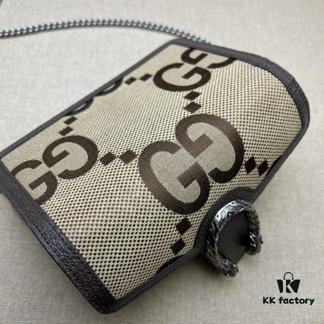 GUCCI New Arrival Cabinet Quality, Top Original Single Piece, Actual Photos, Model No. 476432 Beige Linen Coffee, Size 16.5x10x4.5, In Stock Ready to Ship