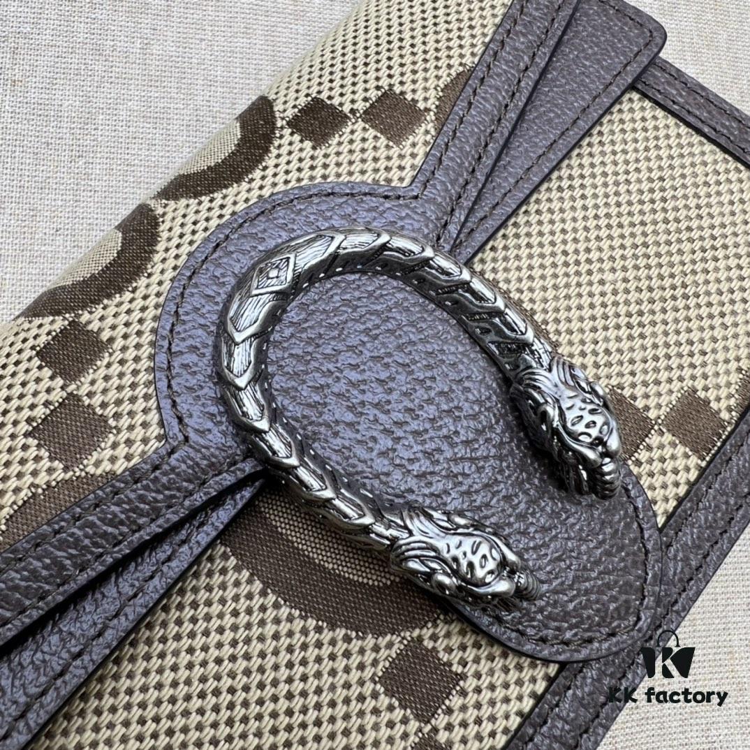 GUCCI New Arrival Cabinet Quality, Top Original Single Piece, Actual Photos, Model No. 476432 Beige Linen Coffee, Size 16.5x10x4.5, In Stock Ready to Ship