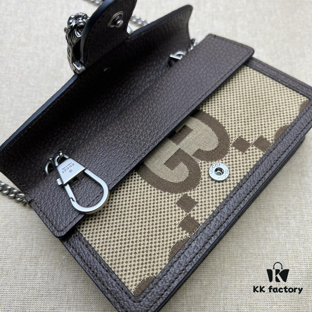 GUCCI New Arrival Cabinet Quality, Top Original Single Piece, Actual Photos, Model No. 476432 Beige Linen Coffee, Size 16.5x10x4.5, In Stock Ready to Ship