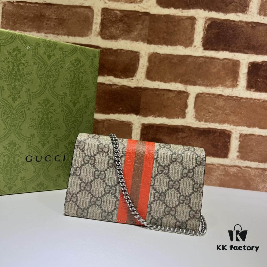 GUCCI New Arrival Cabinet Quality, Top Original Single Item, Actual Photos. Model No. 476432 Coffee Print (Official Website Version), Dimensions: 16.5cm W x 10cm H x 4cm D, Ready Stock Available