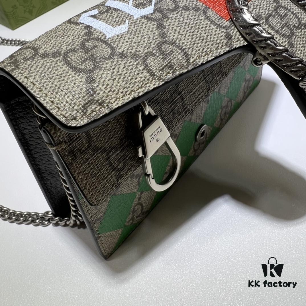 GUCCI New Arrival Cabinet Quality, Top Original Single Item, Actual Photos. Model No. 476432 Coffee Print (Official Website Version), Dimensions: 16.5cm W x 10cm H x 4cm D, Ready Stock Available