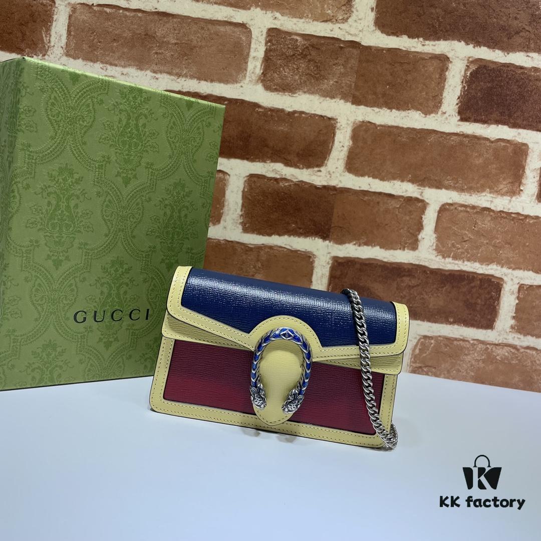 GUCCI New Arrival Cabinet Quality, Top Original Single Item, Actual Photos. Model No. 476432 Apricot Blue Red, Size 16.5X10X4.5, In Stock Ready to Ship